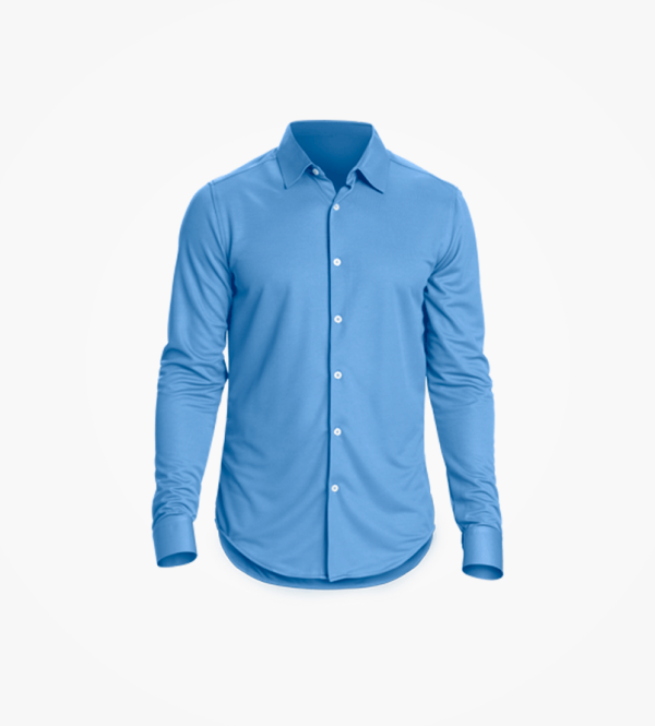 Dark Blue Winter Shirt - Image 3